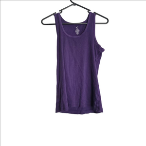 Women's George Purple Ribbed Tank Top XL